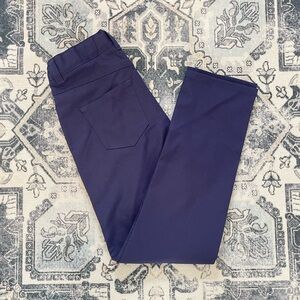 PETER MILLAR EUC Boys Classic Tailored Navy Cotton Twill Pants